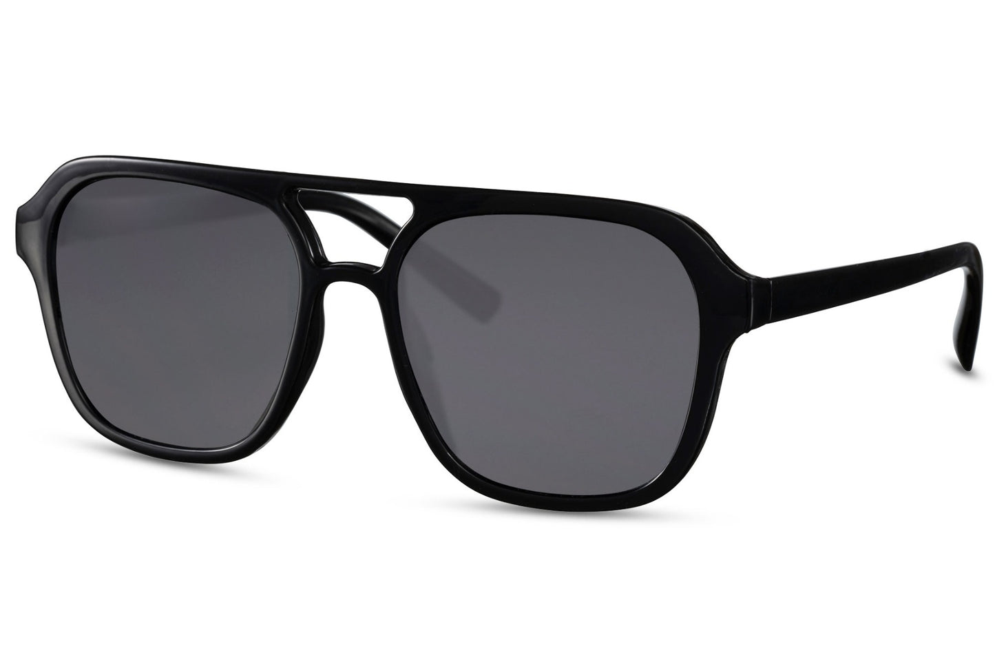 Stylish Black Retro Aviator Sunglasses