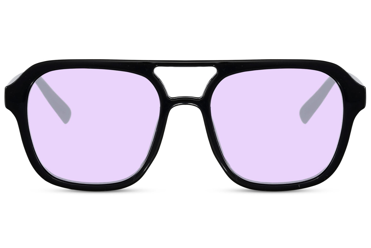 Stylish Oversized Purple Aviator Sunglasses