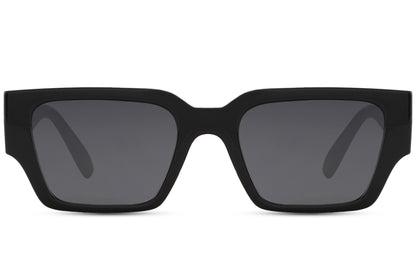 Retro Thick Frame Black Wayfarer Sunglasses