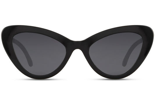 Black Frame Cat Eye Sunglasses