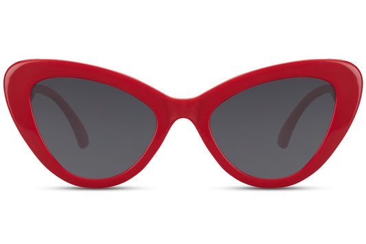 Red Frame Cat Eye Sunglasses For Women