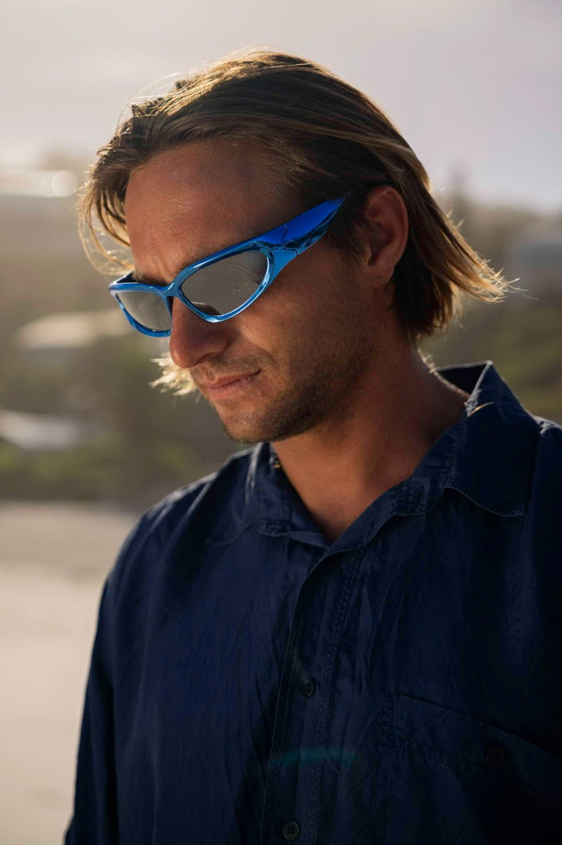 Blue Color Party Sunglasses For Men