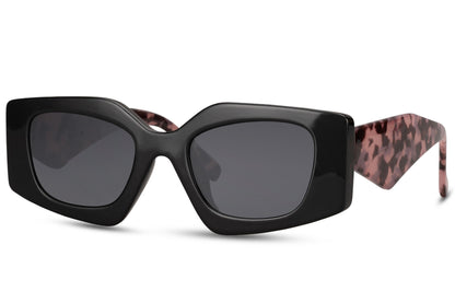 Black Rectangle Cat Eye Sunglasses For Women