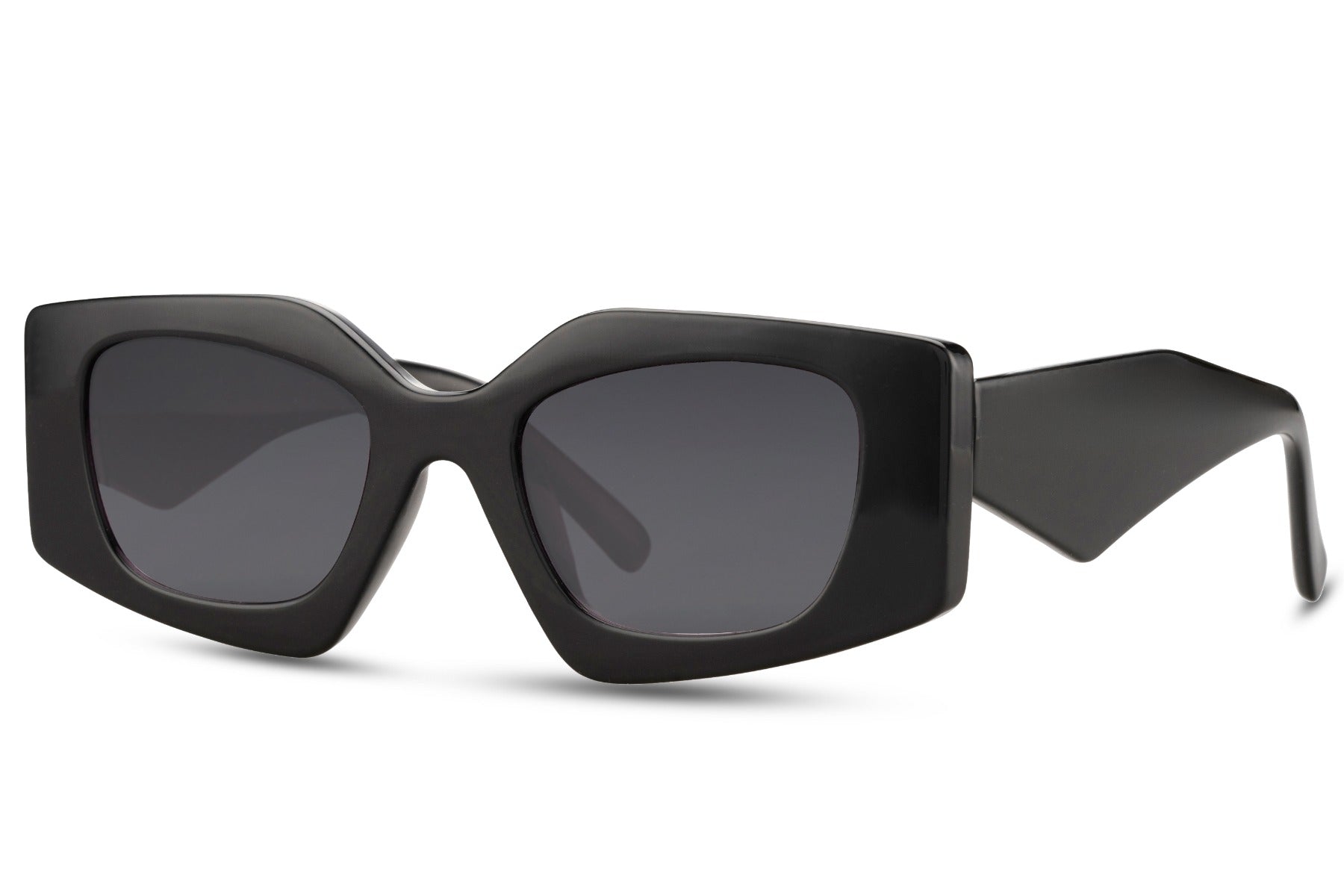 Black Rectangle Cat Eye Sunglasses for women