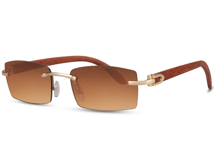 Frame Less Brown Sunglasses