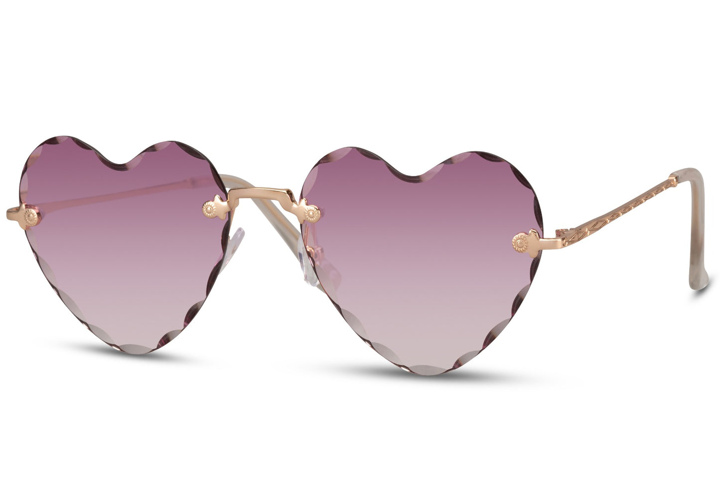 Heart Shape Gradient Sunglasses for Women