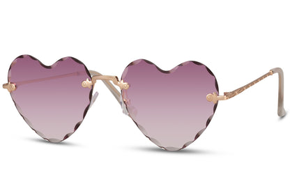 Heart Shape Gradient Sunglasses for Women