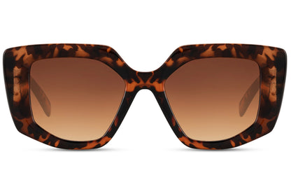 Animal Print Women's Oversized Sunglass