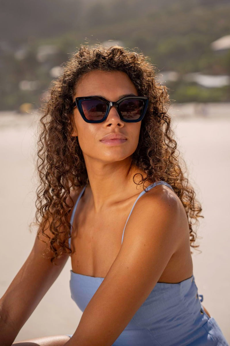 Black Cat Eye Sunglasses UK 2