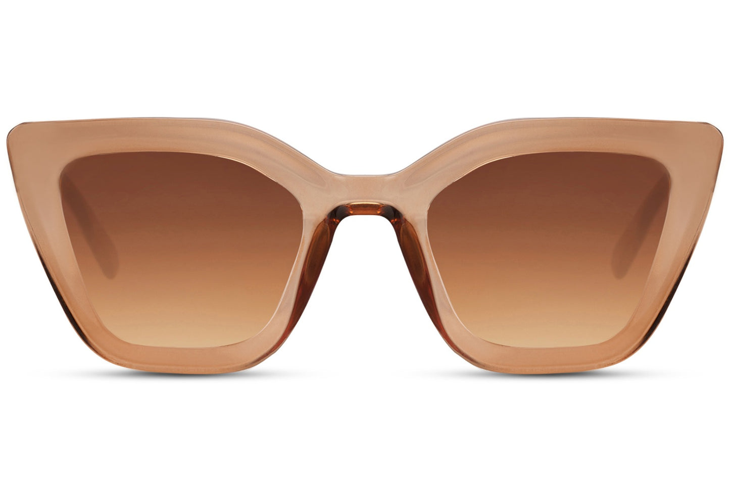 Brown Frame Cat Eye Sunglasses
