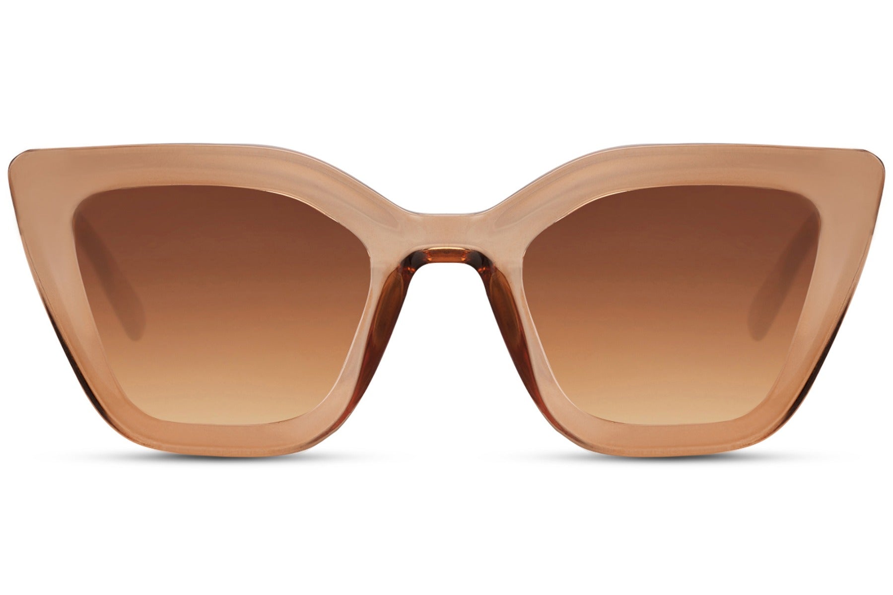 Brown Frame Cat Eye Sunglasses