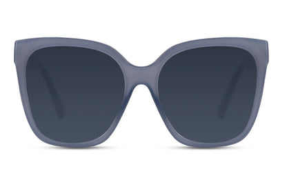 Classic Purple Frame Oversized Sunglasses for Women
