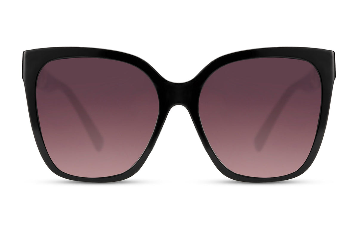 Classic Purple Oversized Sunglasses for Women