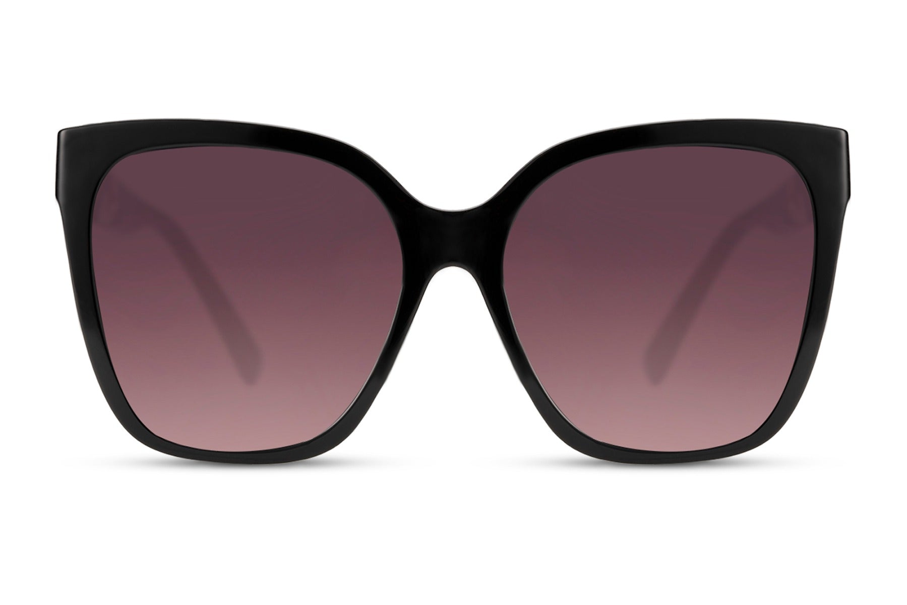 Classic Purple Oversized Sunglasses for Women