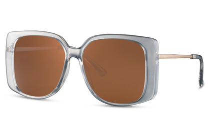 Designer Brown Oversized Sunglasses 2