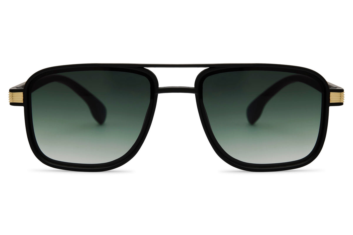 Designer Green Aviator Sunglasses | Luxury Eyewear