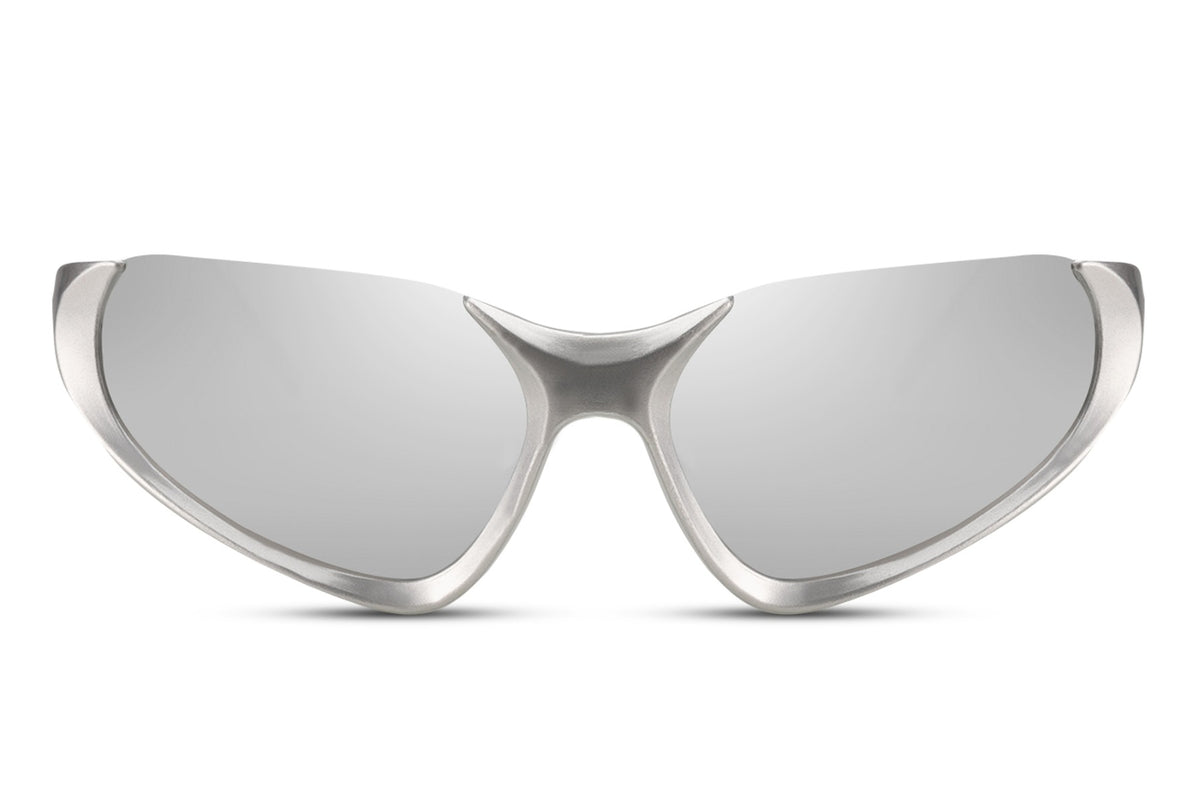 Designer Silver Cat Eye Sunglasses
