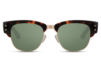 Leopard Print Clubmaster Sunglasses&nbsp;