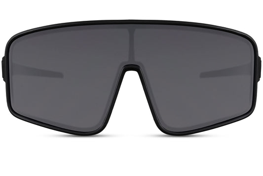 Oversized Black Sports Sunglasses