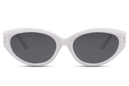 Stylish White Cat Eye Sunglasses UK