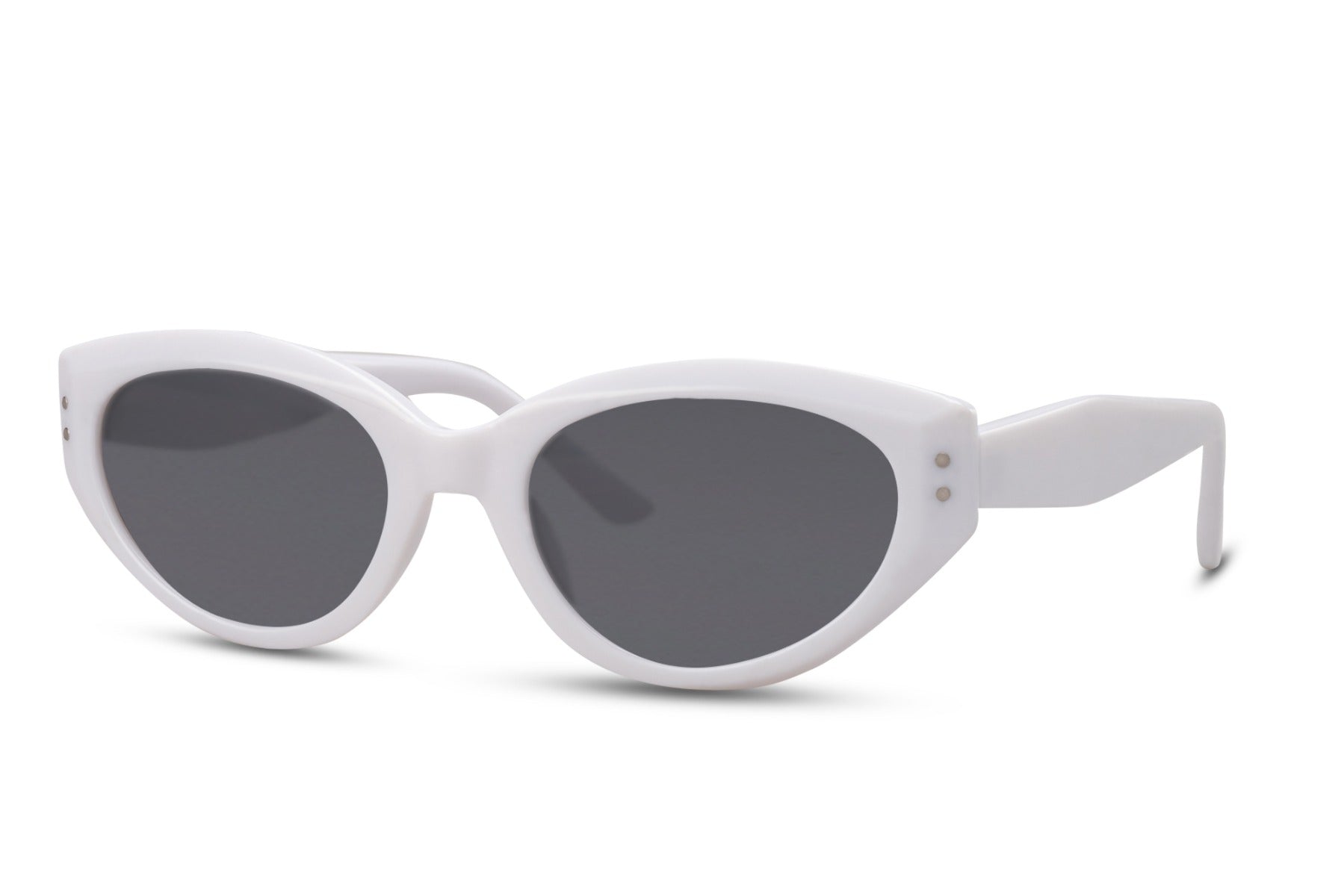 Stylish White Cat Eye Sunglasses UK 2