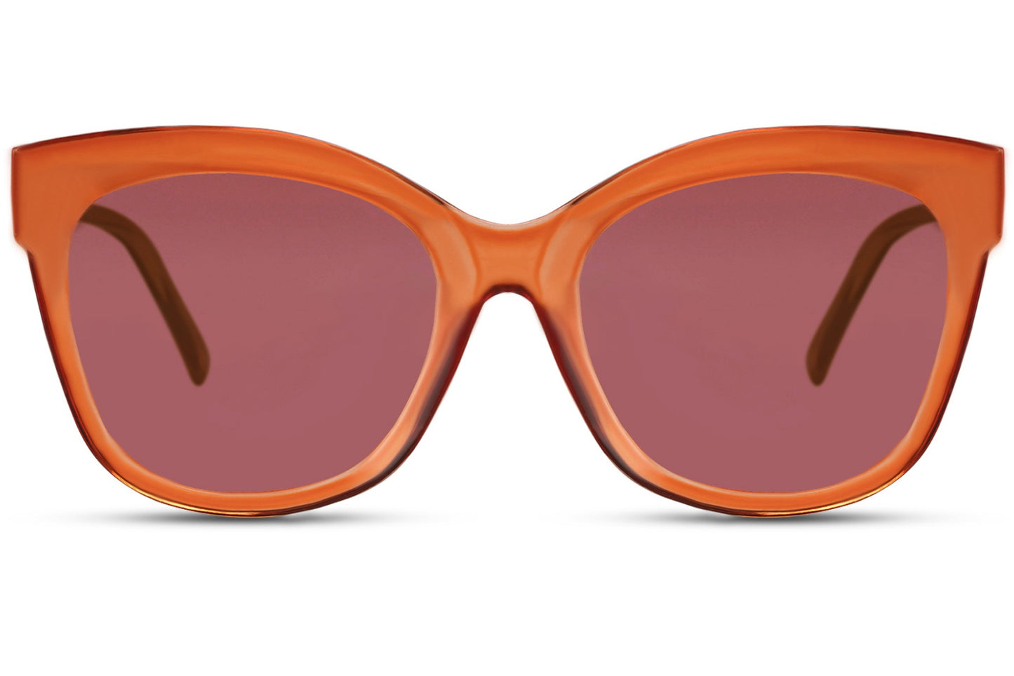 Trendy Purple Oversized Sunglasses For Women