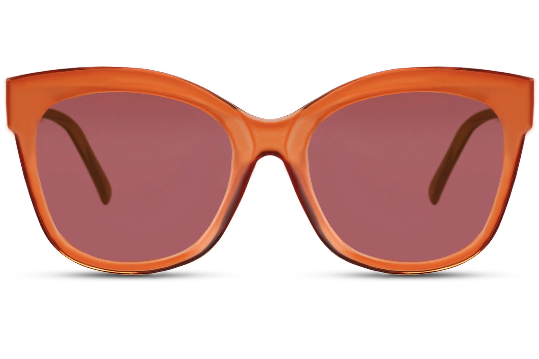 Trendy Purple Oversized Sunglasses For Women