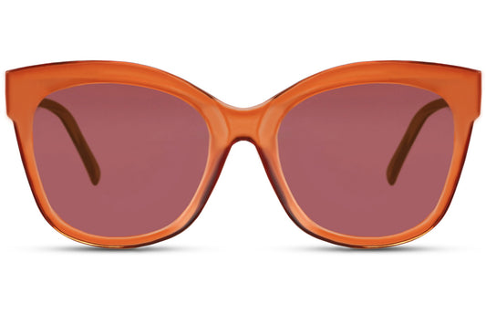 Trendy Purple Oversized Sunglasses For Women