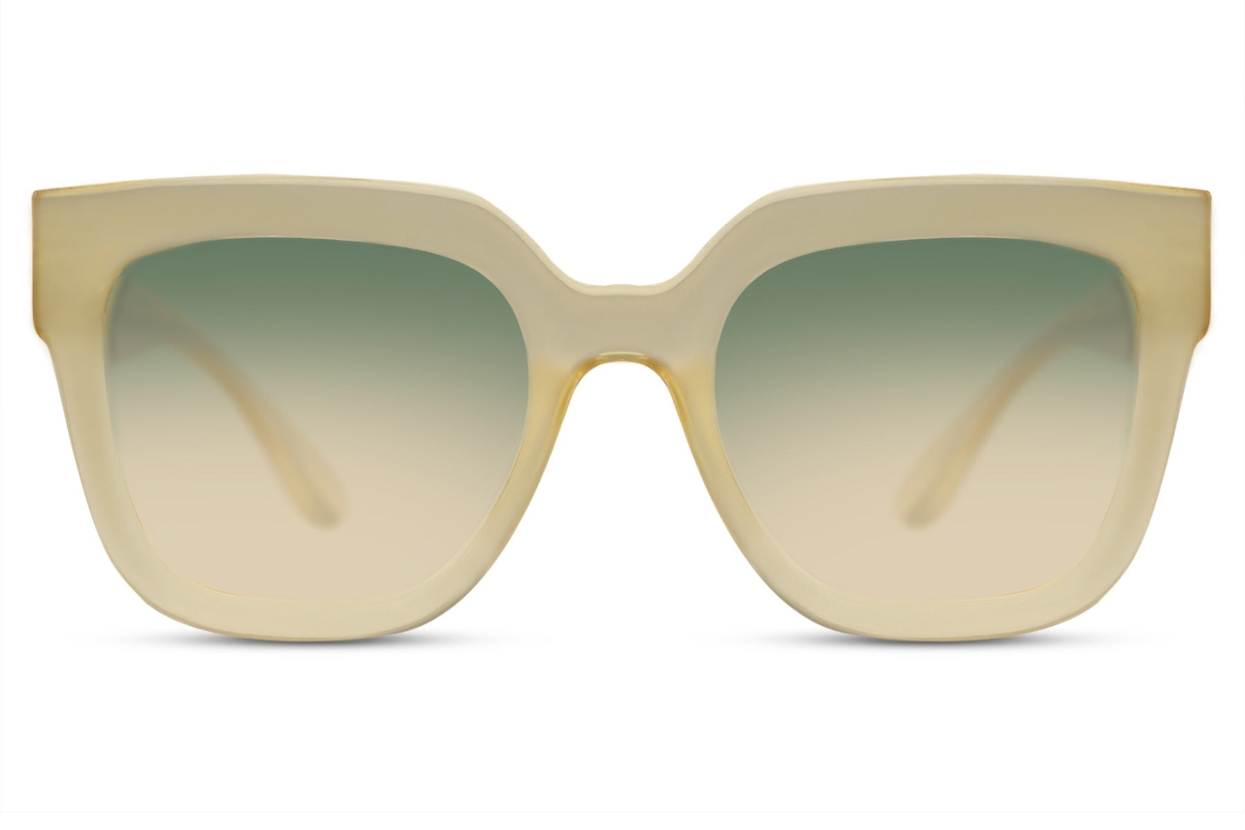 Women's Green Oversized Sunglasses