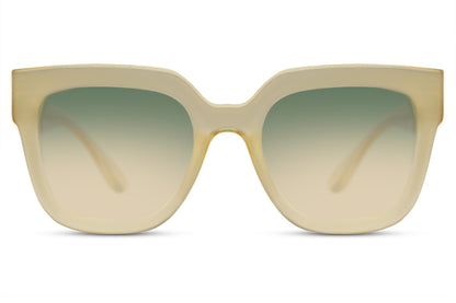 Women's Green Oversized Sunglasses