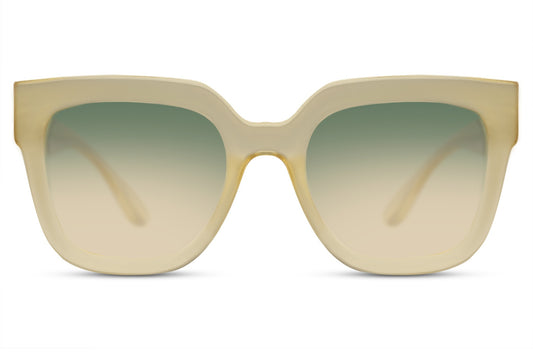 Women's Green Oversized Sunglasses