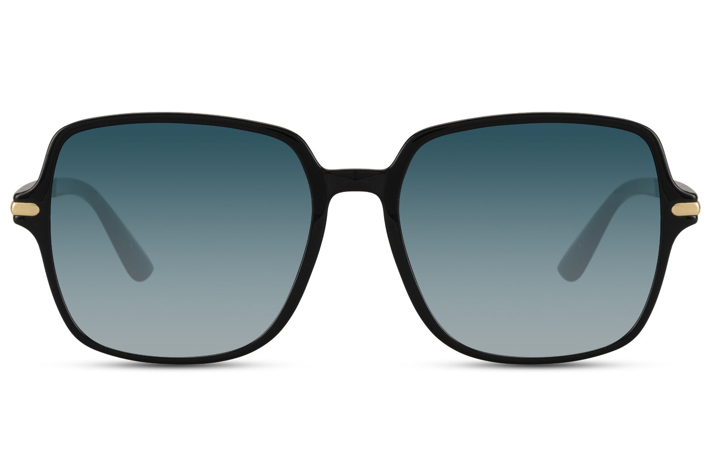Blue Square Rectangle Oversized Sunglasses