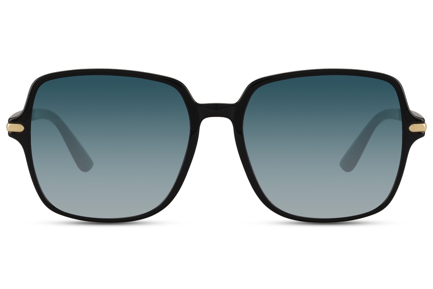 Blue Square Rectangle Oversized Sunglasses