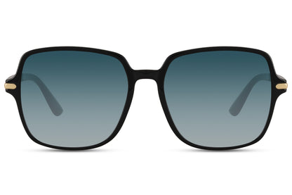 Blue Square Rectangle Oversized Sunglasses