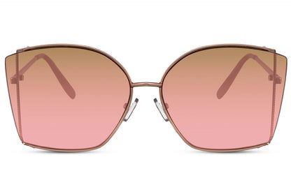 full frame sunglasses with pink lenses